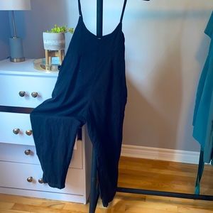 2/15$ Oversized Black Jumpsuit